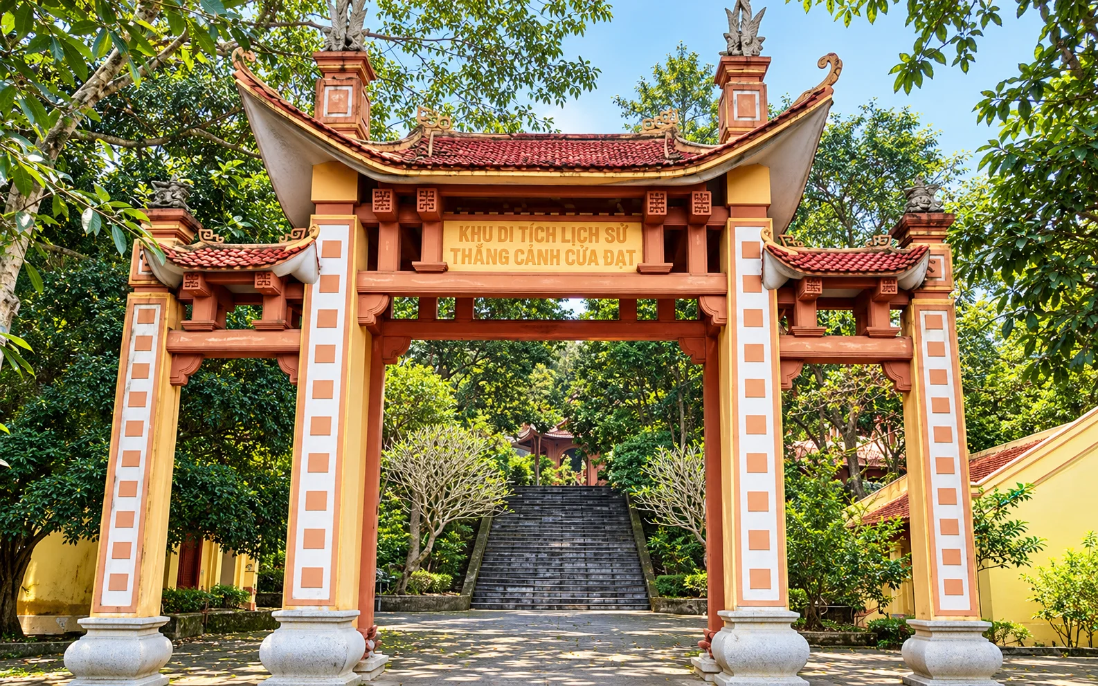Minh họa phục dựng cổng vào khu di tích Cửa Đạt